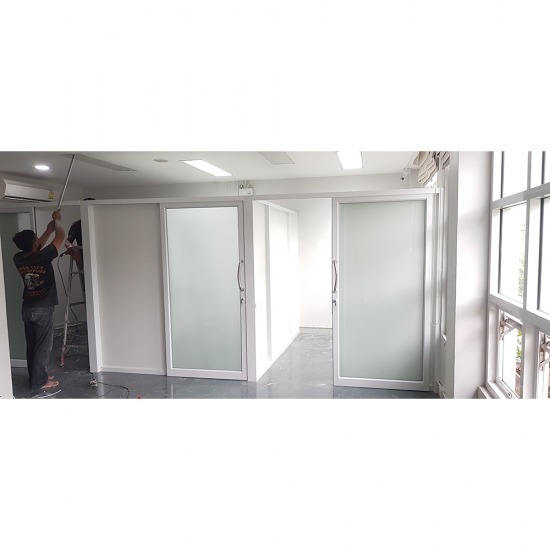 ติดตั้ง กระจกกั้นห้อง นนทบุรี - ช่างนัน อลูมิเนียม - ติดตั้งกระจกกั้นห้อง 